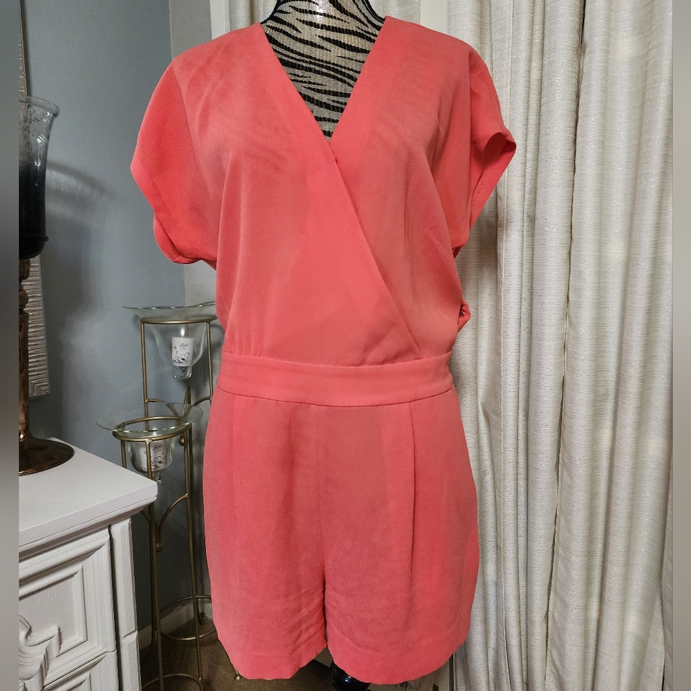 Diane Von Furstenberg Emerson Coral Romper (10)